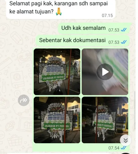 Pengiriman Papan Bunga Selamat By The Sea Pik