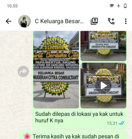 Pengiriman Papan Bunga Duka By The Sea Pik