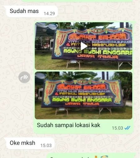 Pengiriman Papan Bunga By The Sea Pik