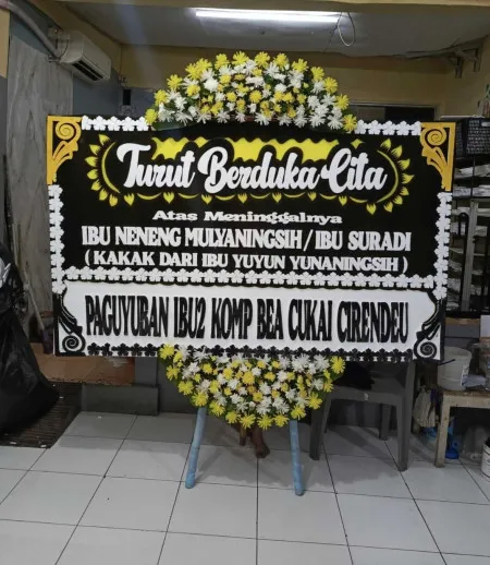 Papan Bunga Duka By The Sea Pik